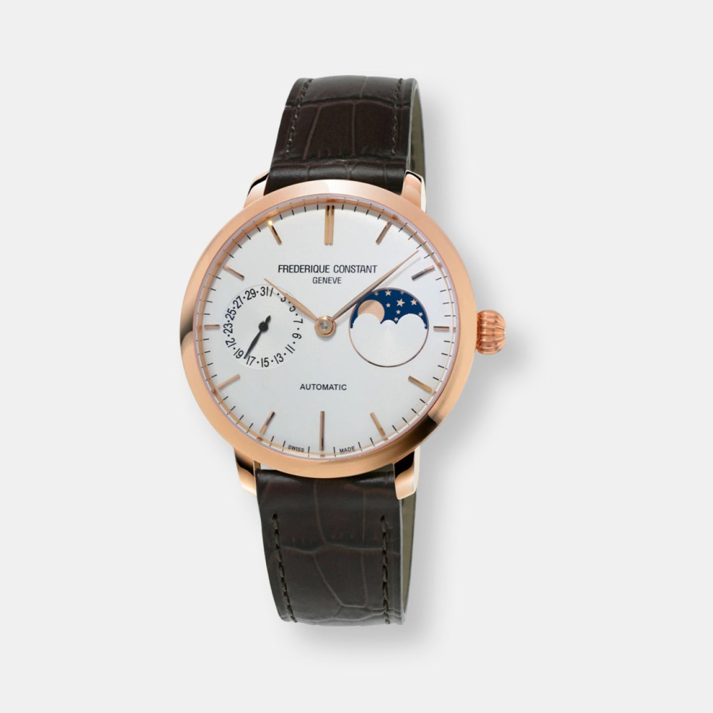Montre slimline moonphase