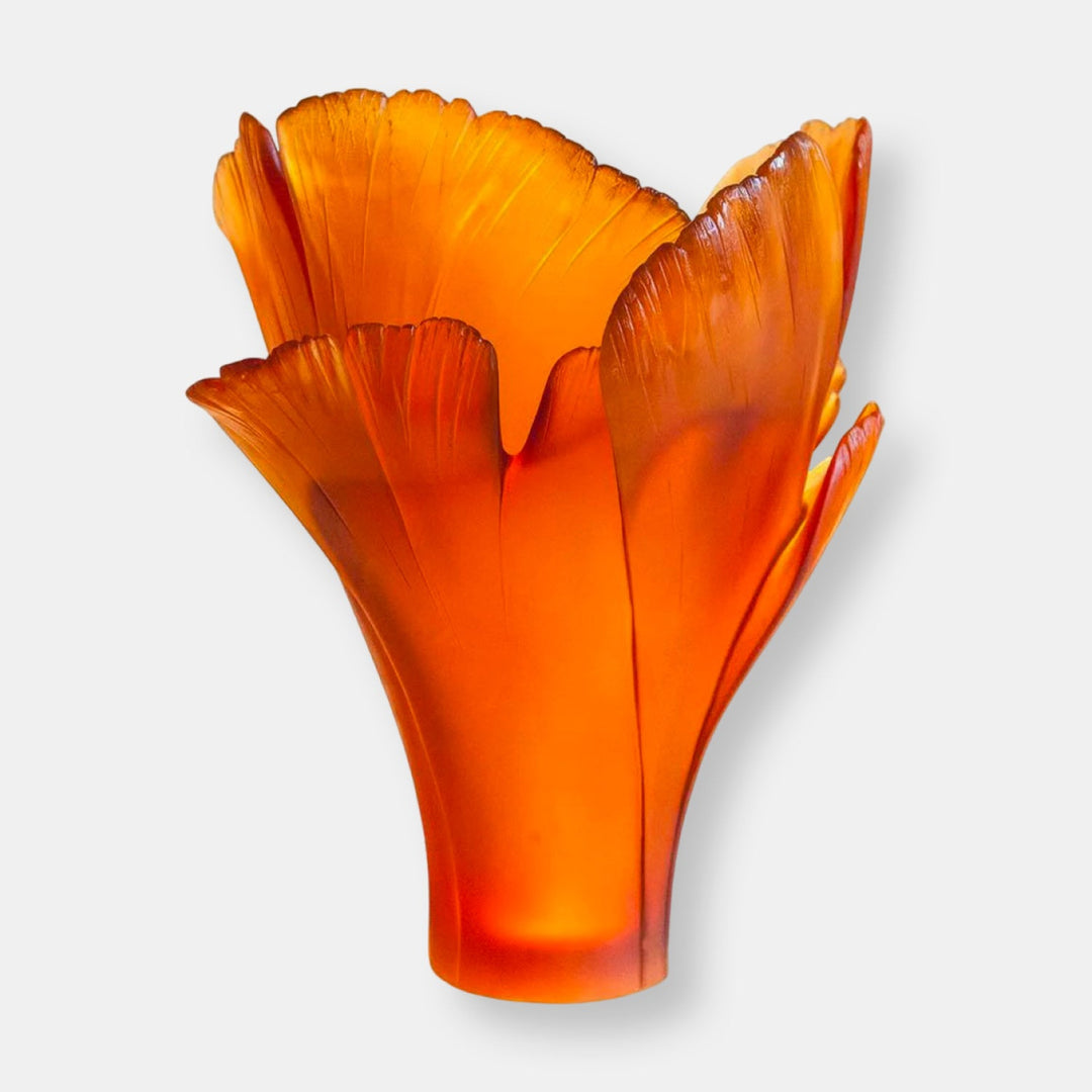 Vase magnum orange ginkgo