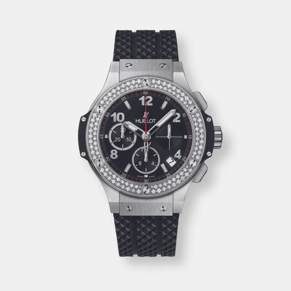 Montre big bang steel diamonds