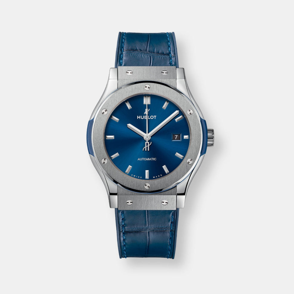 Montre classic fusion blue titanium