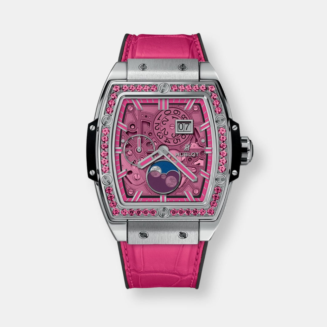Montre spirit of big bang moonphase pink titanium