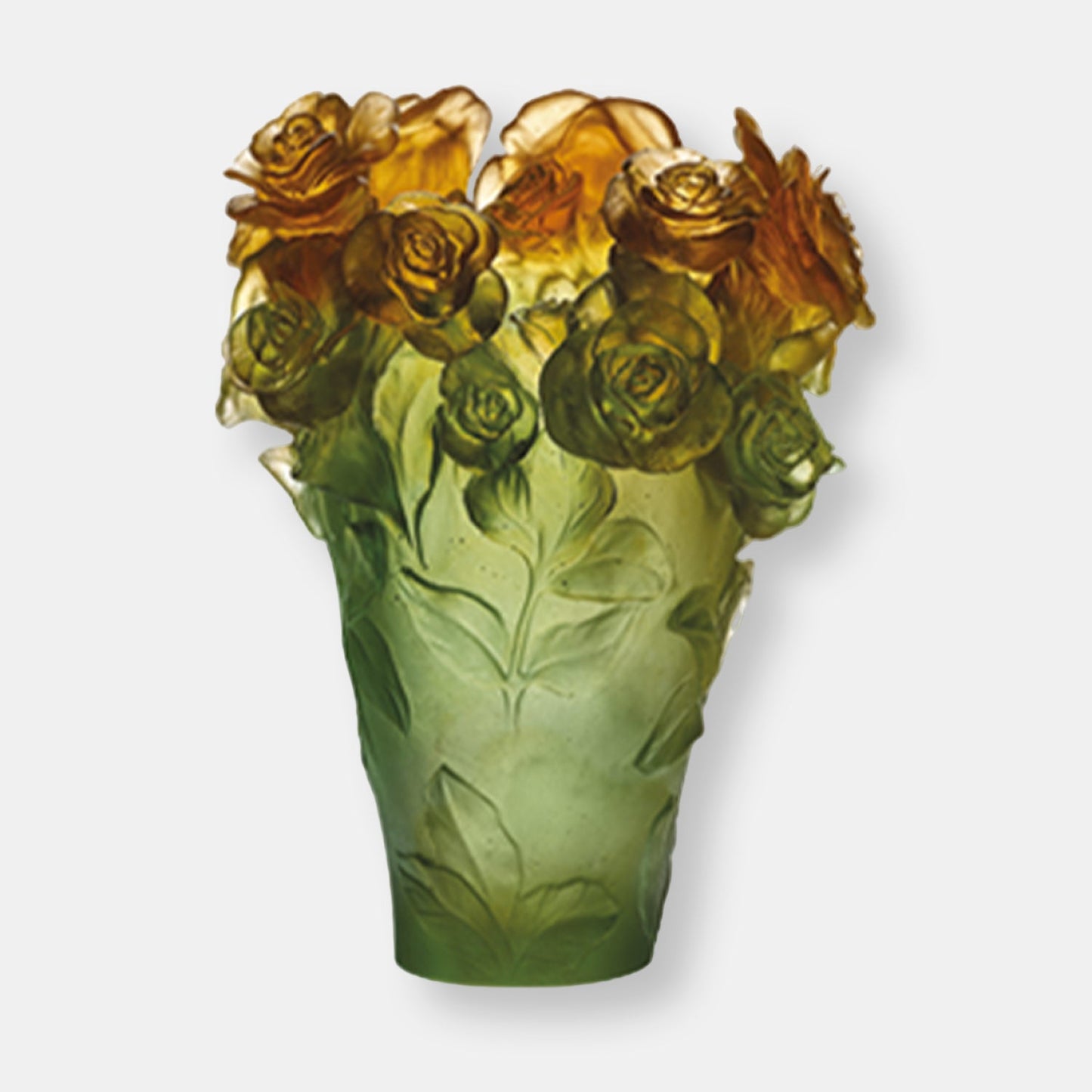 Vase vert & orange rose passionédition numérotée
