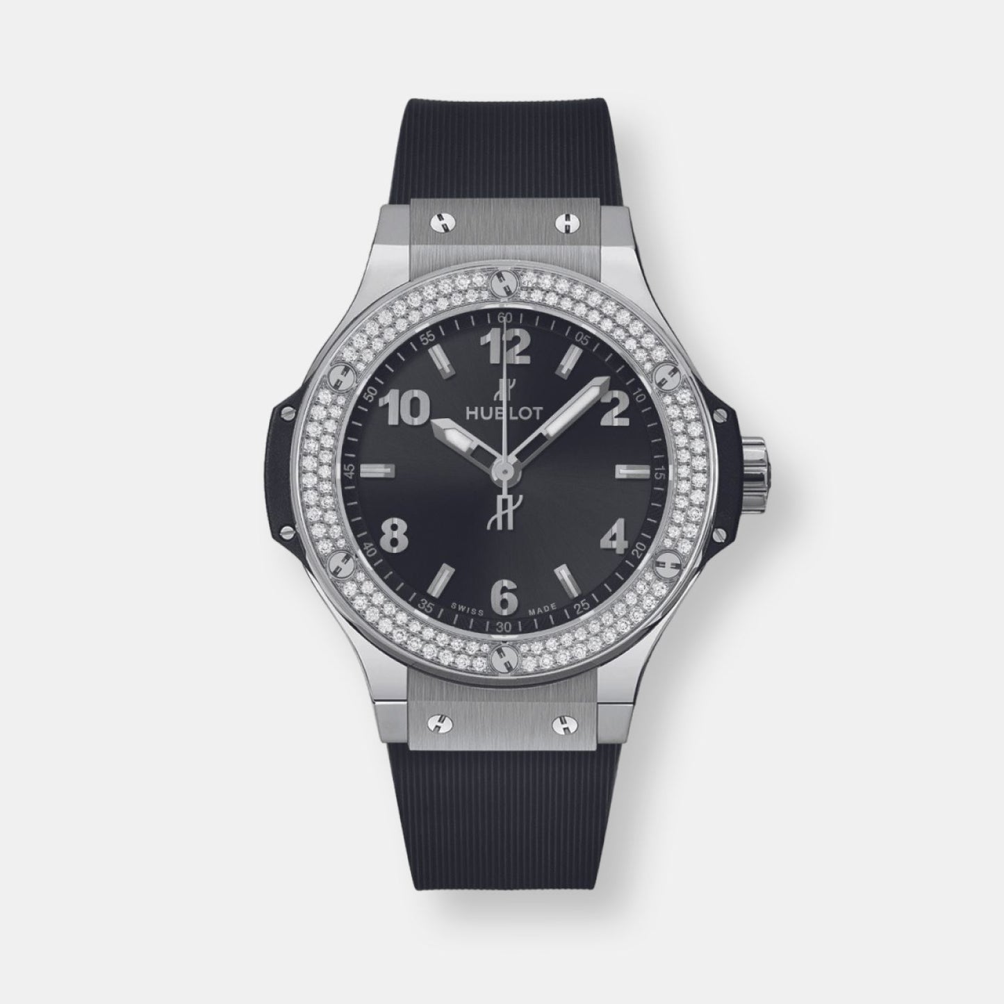 Montre big bang steel diamonds