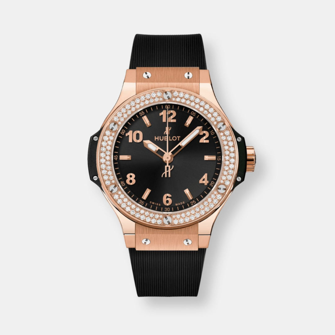 Montre big bang gold diamonds