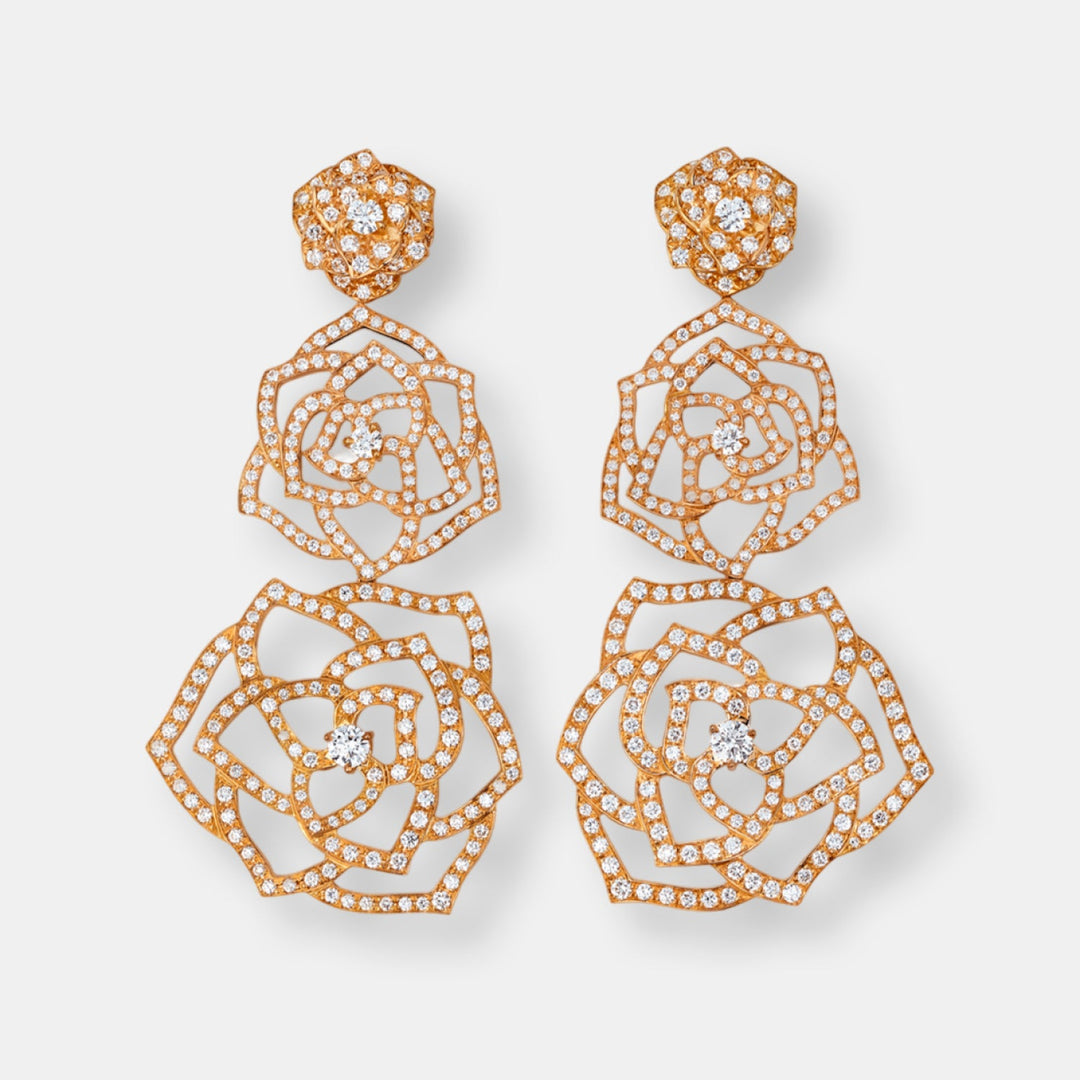 Boucles d'oreilles piaget rose