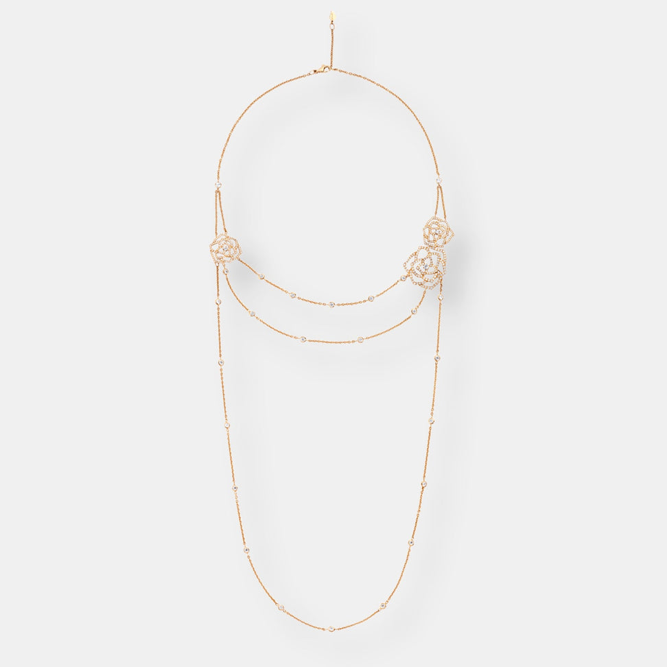Sautoir piaget rose