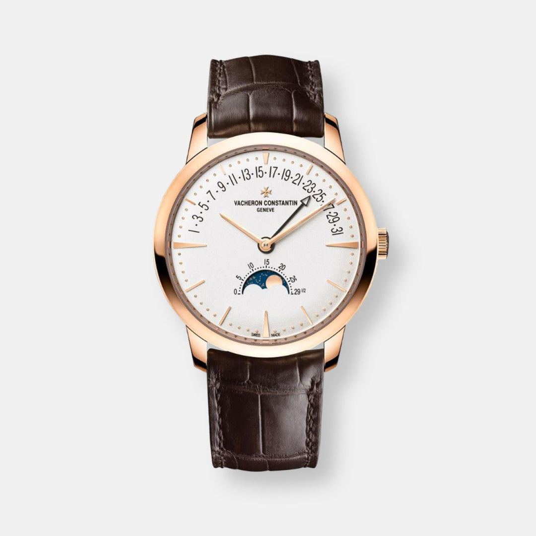 Montre patrimony phase de lune date retrograde