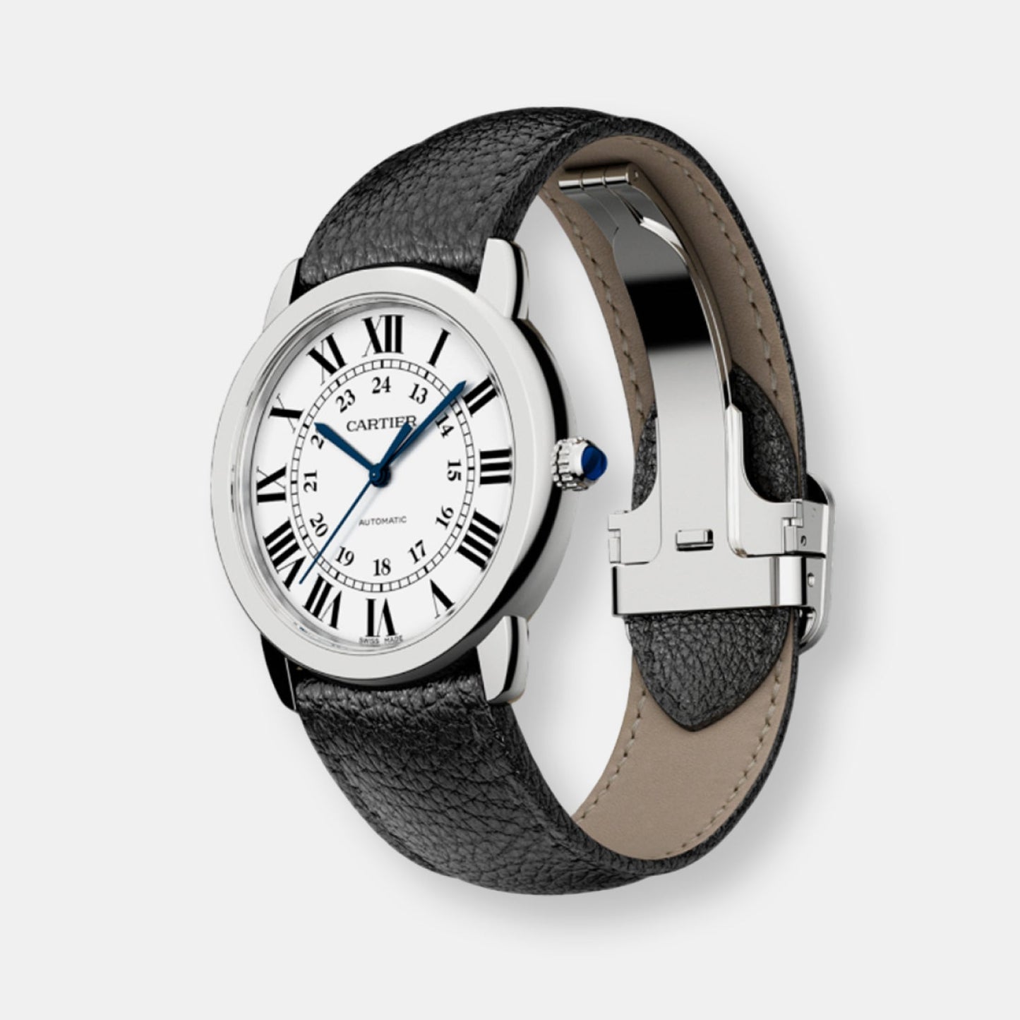 Montre ronde solo de cartier