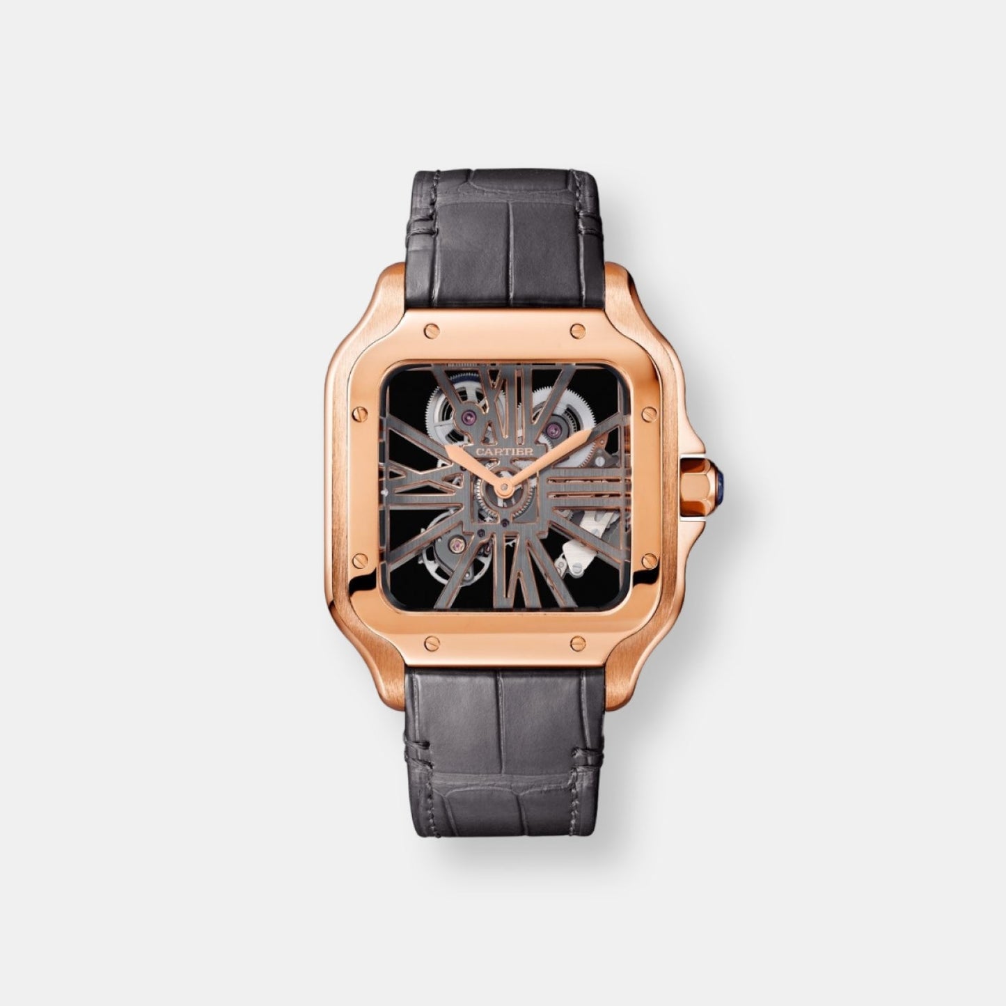 Montre santos de cartier squelette