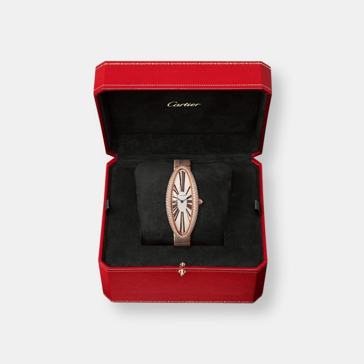 Montre baignoire allongée