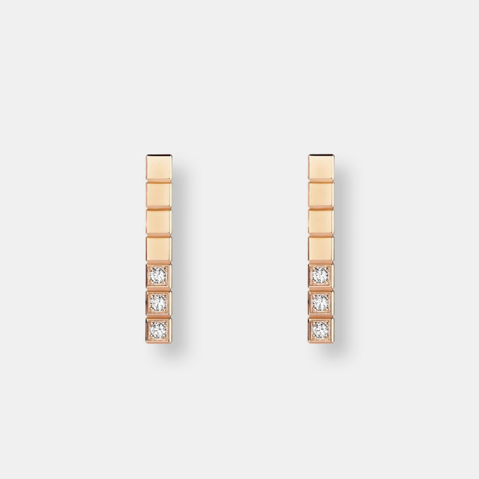 Boucles d'oreilles ice cube pure
