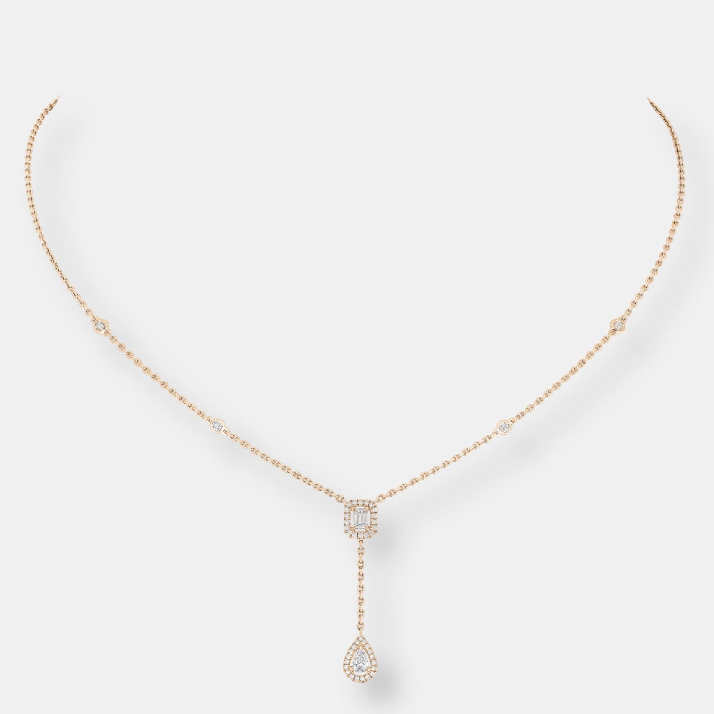 Collier my twin cravate 0,10ct x2