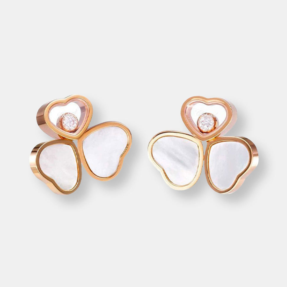 Boucles d'oreilles happy hearts wings