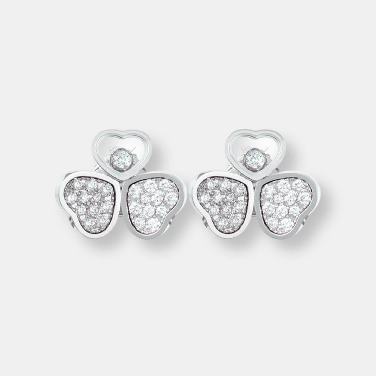Boucles d'oreilles happy hearts wings
