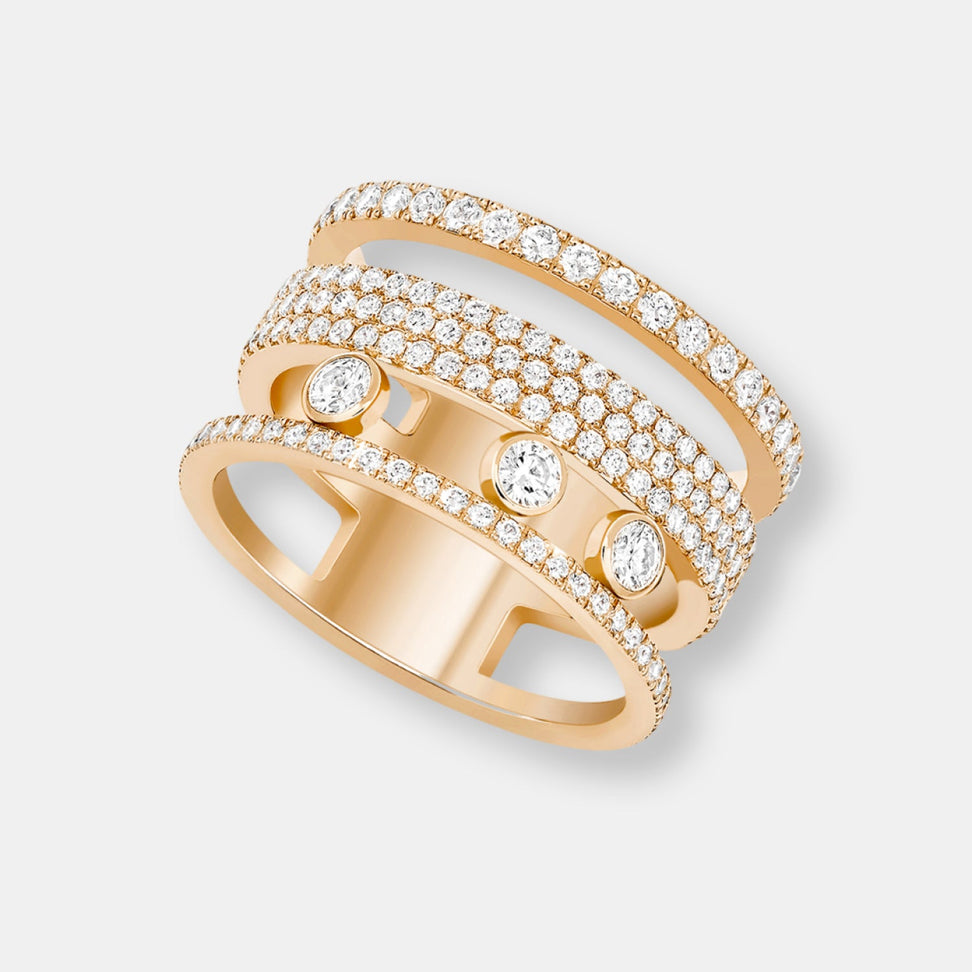 Bague move romane gm pavée