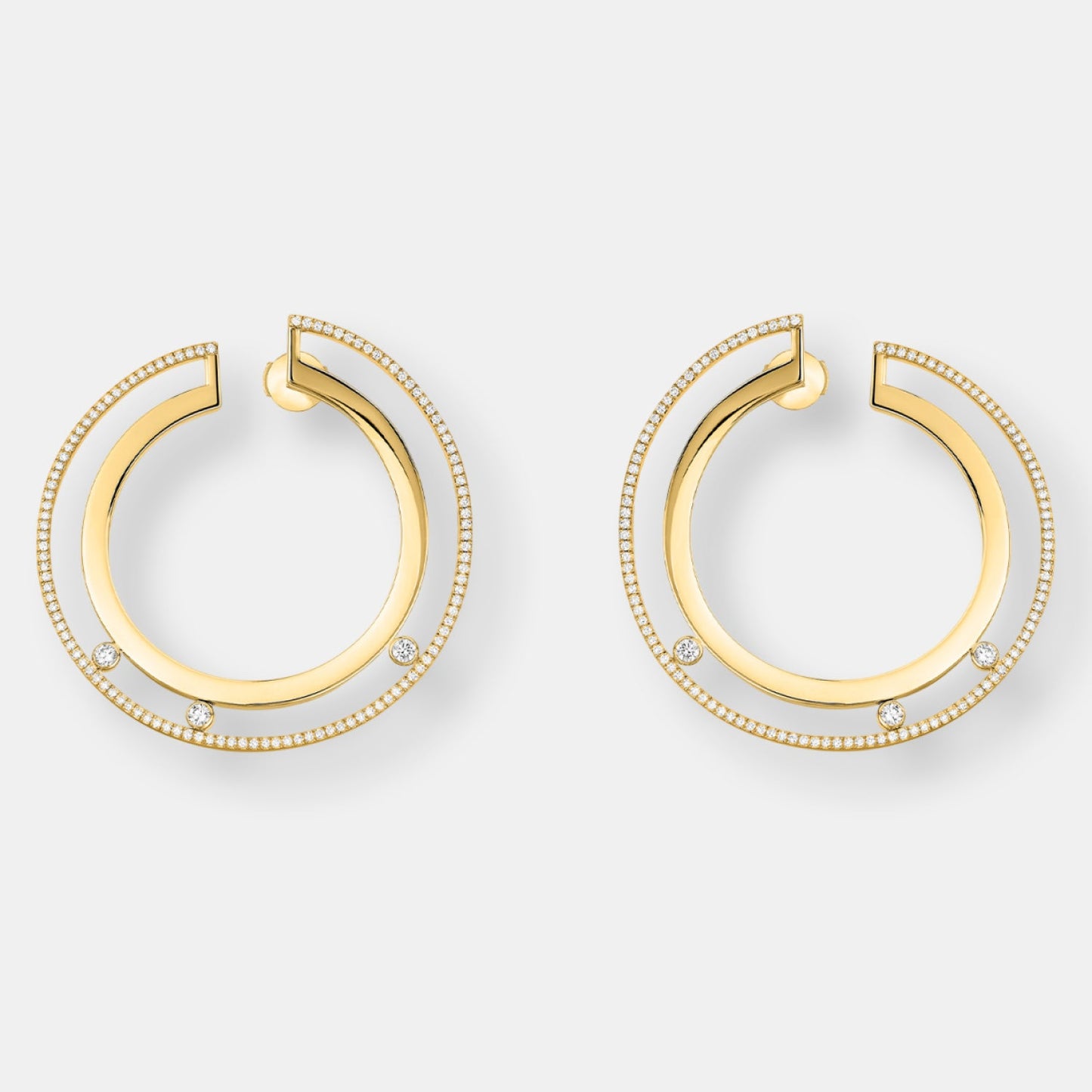 Boucles d'oreilles créoles move romane