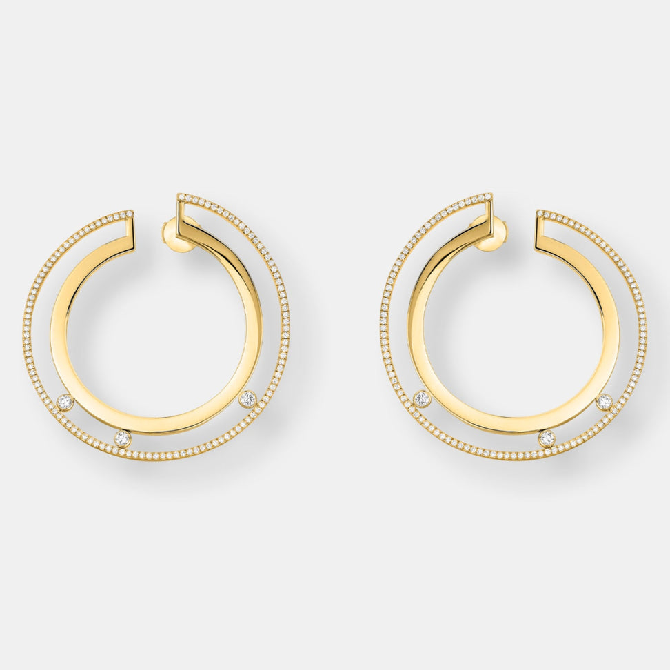 Boucles d'oreilles créoles move romane