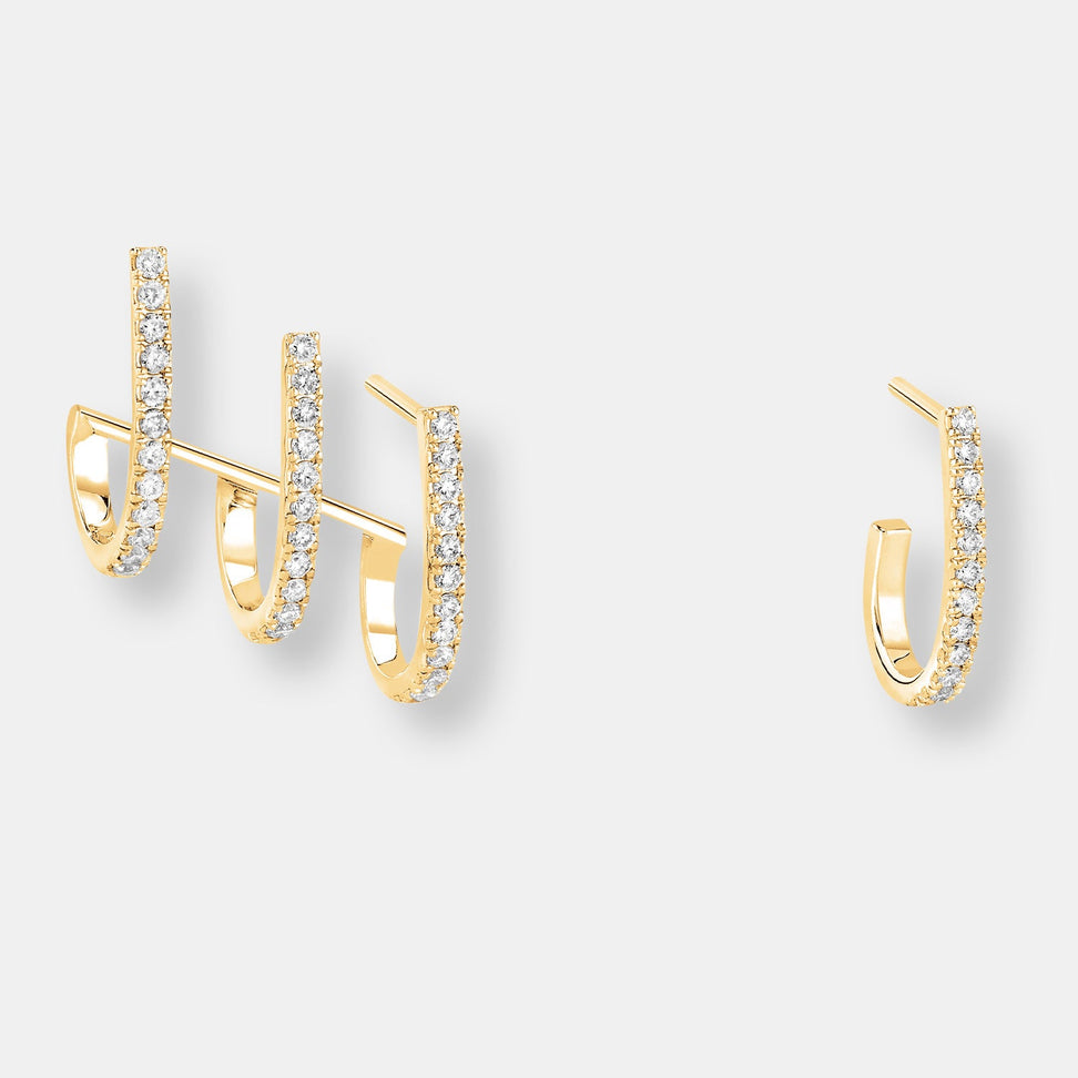 Boucles d'oreilles multi-créoles gatsby