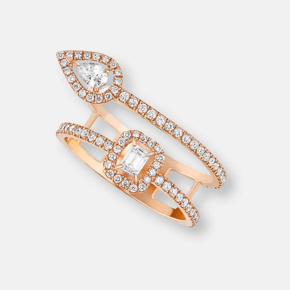 Bague my twin 2 rangs 0,10ct