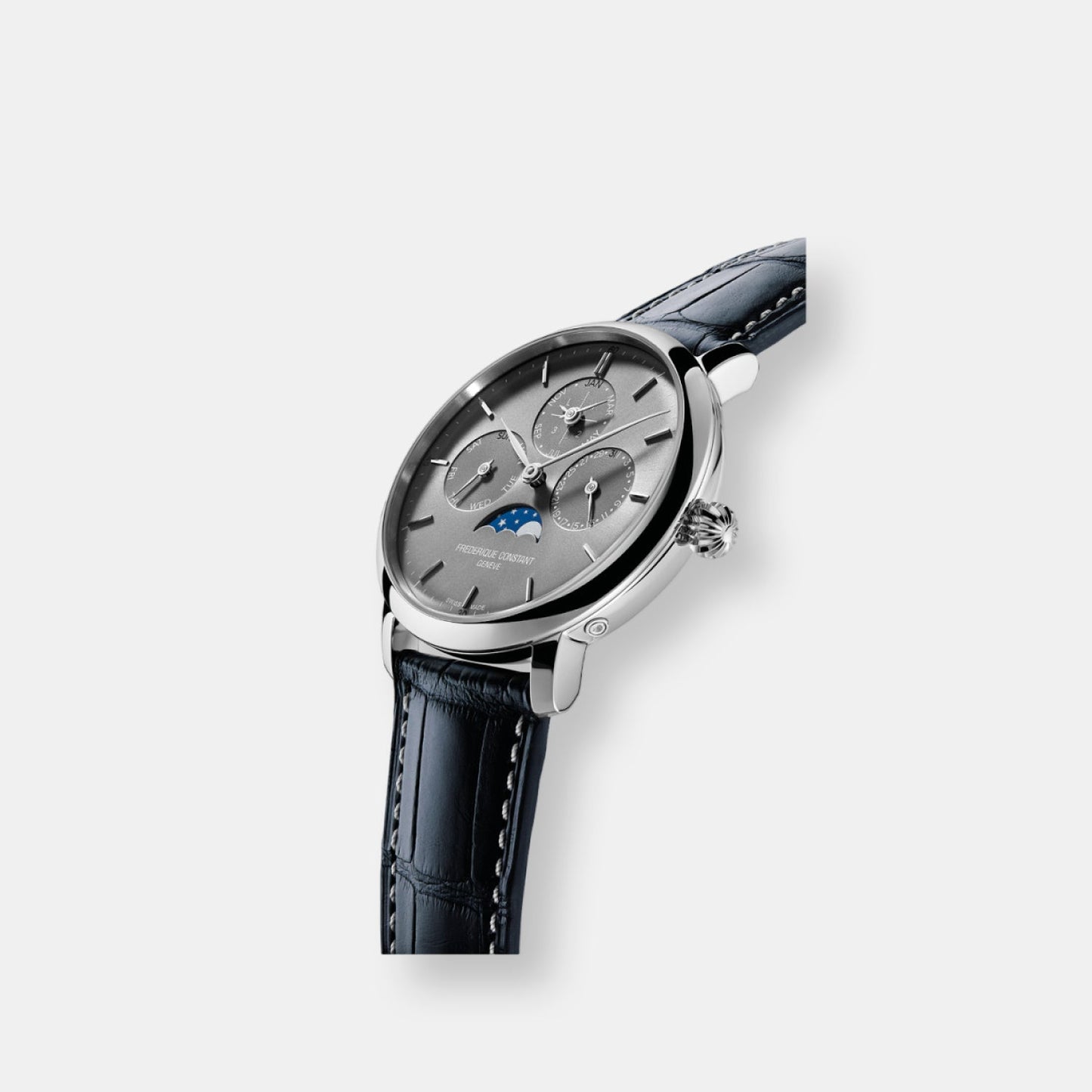 Montre slimline quantième perpétuel manufacture