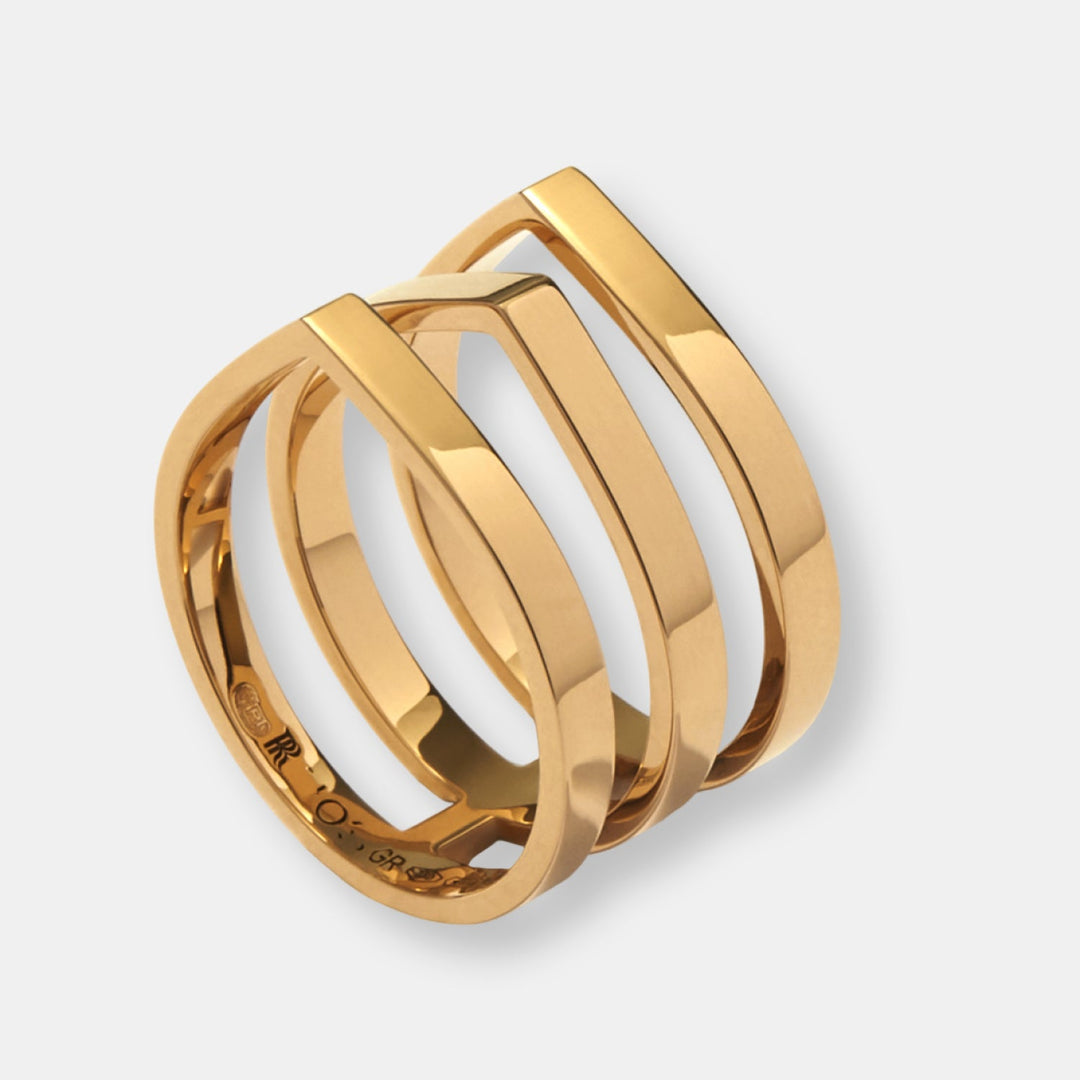 Bague antifer off-width trois rangs