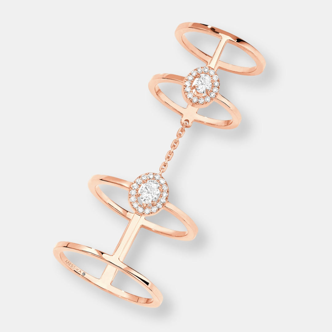 Bague glam'azone double