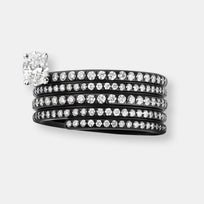 Bague blast en or noir