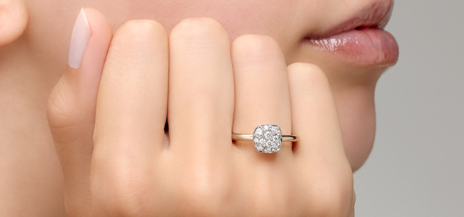 Bague nudo solitaire