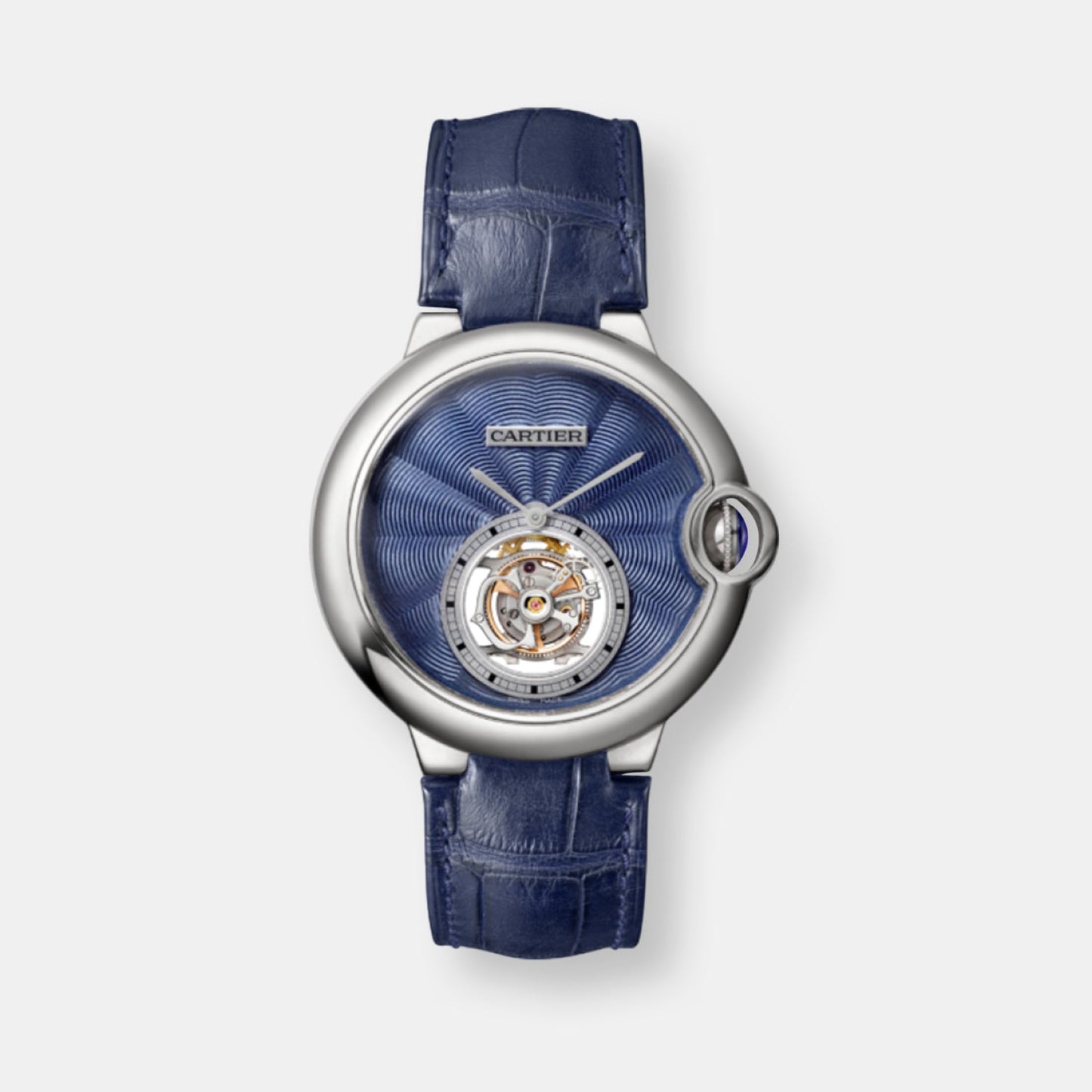 Montre ballon bleu de cartier tourbillon volant
