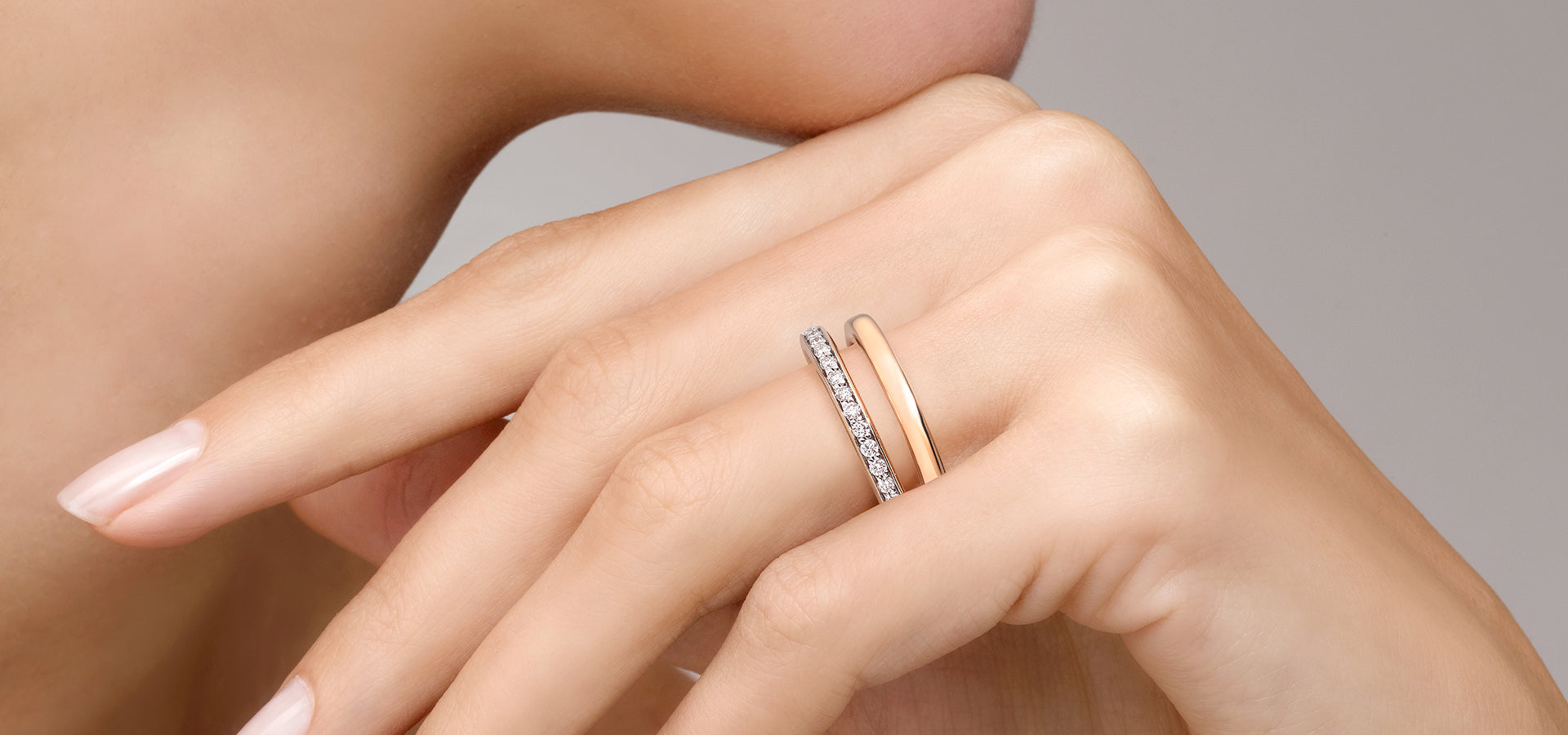 Bague bandeau pomellato together
