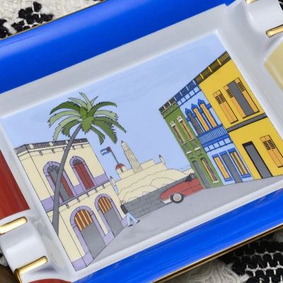 "casas cubana" - cendrier en porcelaine