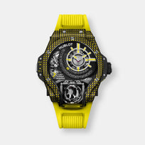 Montre mp-09 tourbillon bi-axis yellow 3d carbon