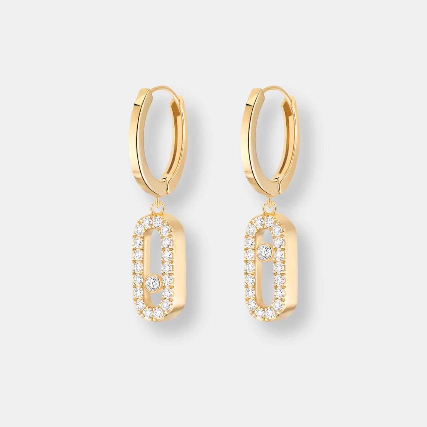 Boucles d'oreilles créoles move uno