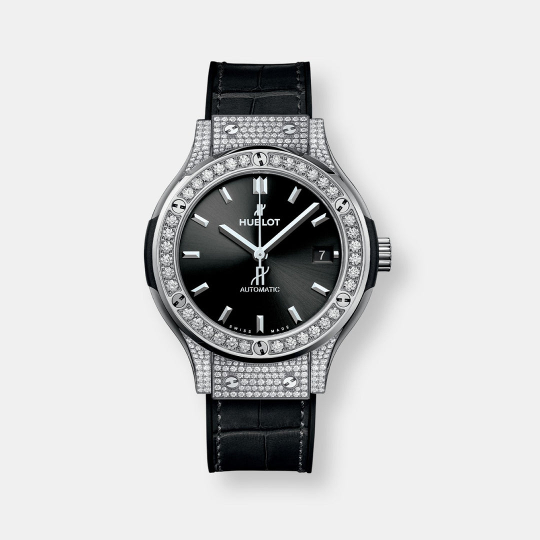 Montre classic fusion titanium pavé