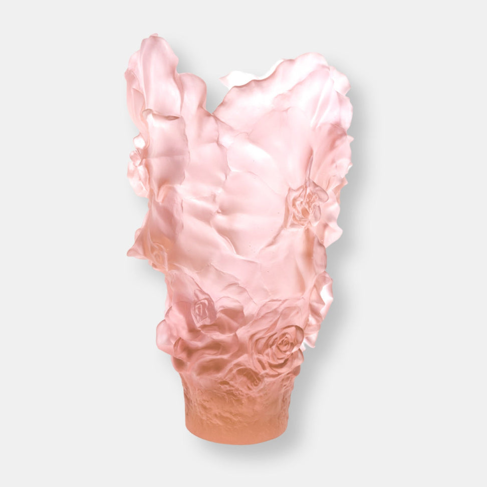 Vase magnum rose camelia