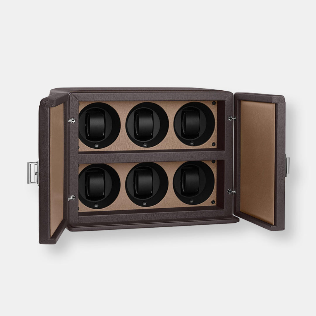 Rotor 6 montres bi color marron