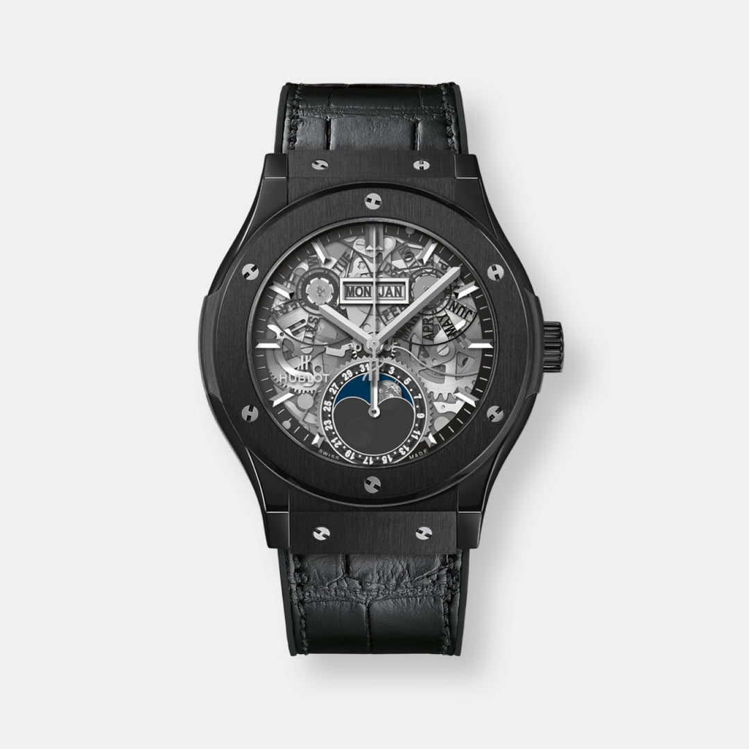 Montre classic fusion aerofusion moonphase black magic