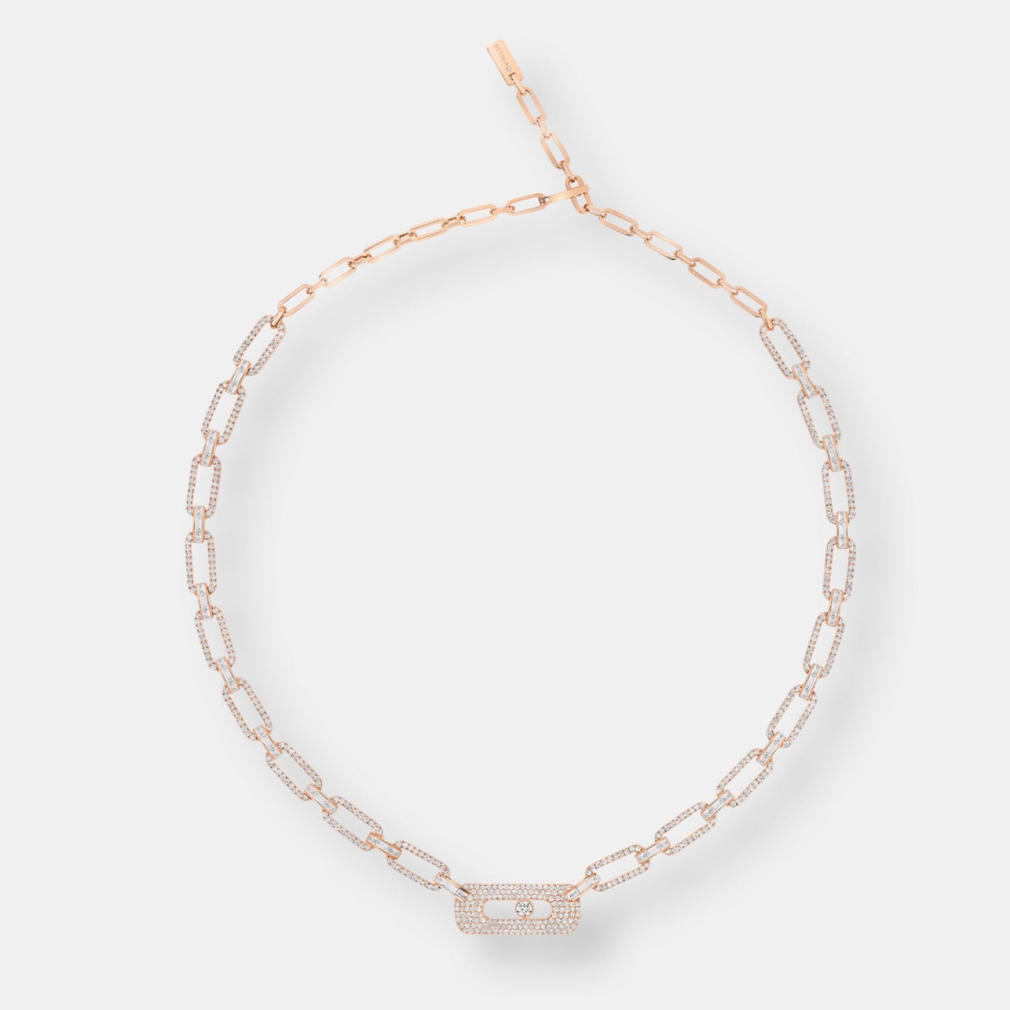 Collier gourmette my move pavé