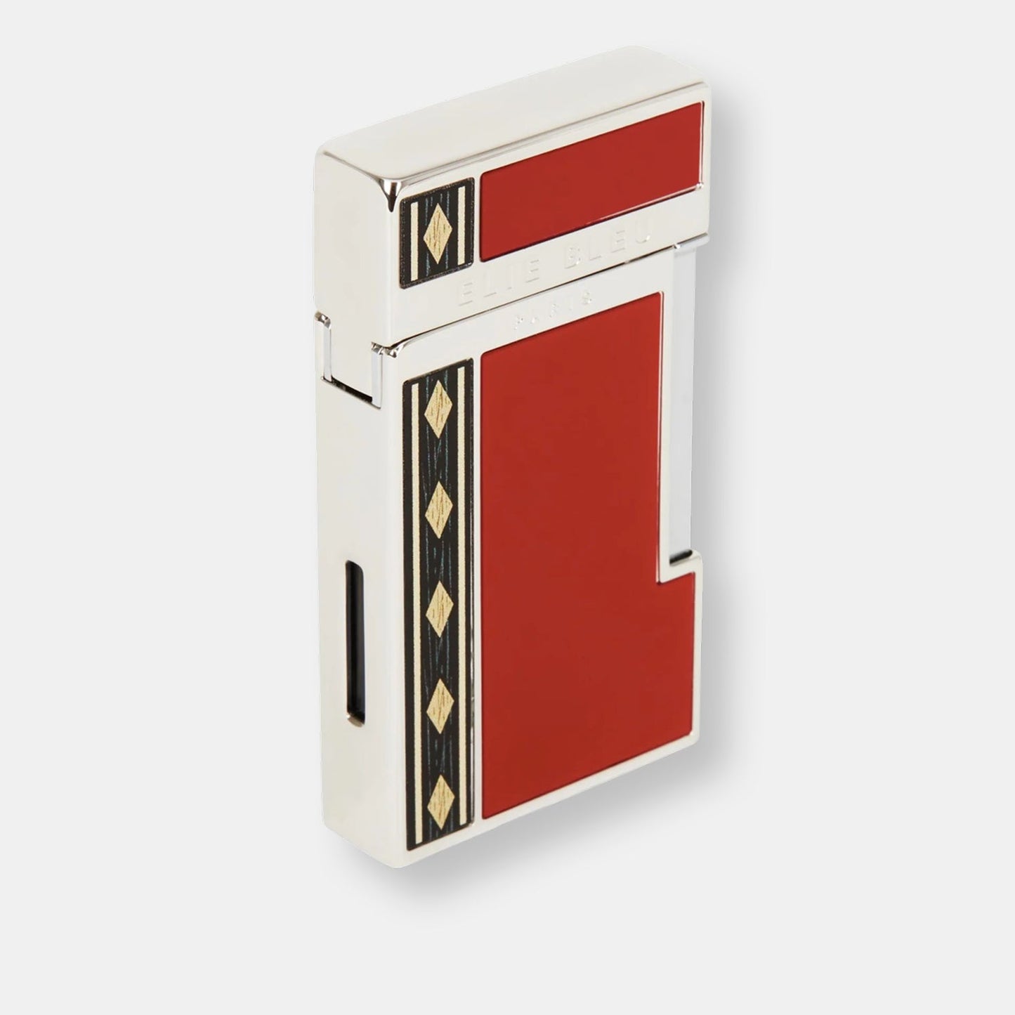 "diamond jetflame & marqueterie alba" - briquet de poche
