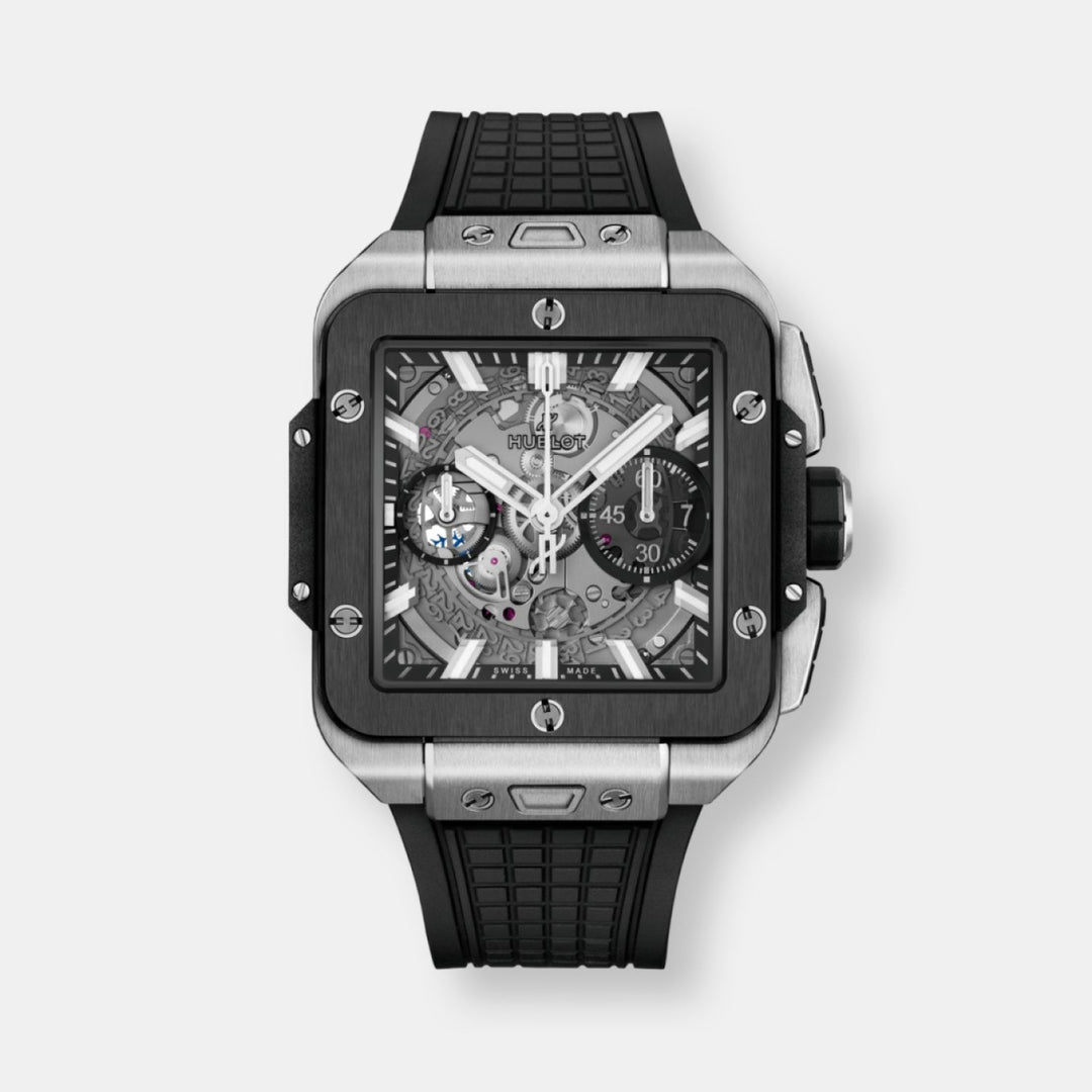 Montre square bang unico titanium ceramic