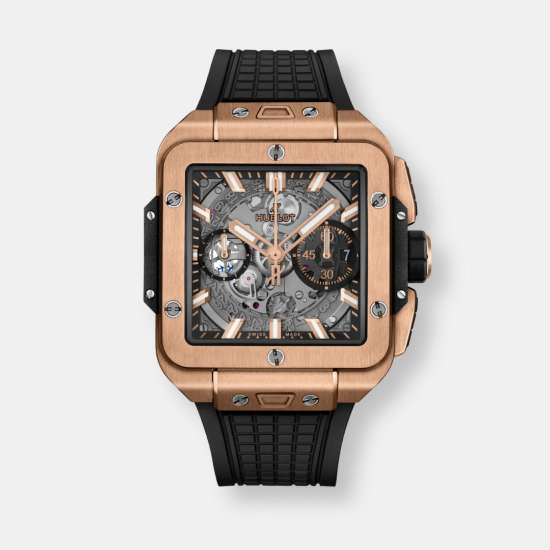 Montre square bang unico king gold