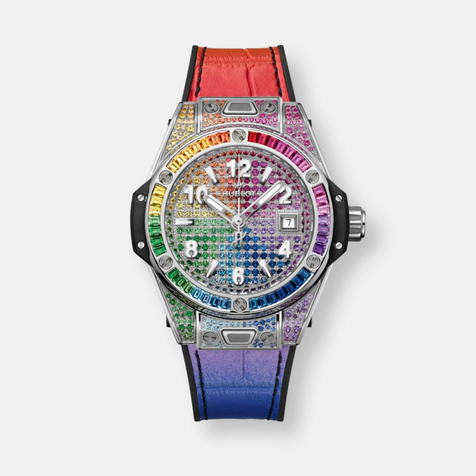 Montre one click steel rainbow