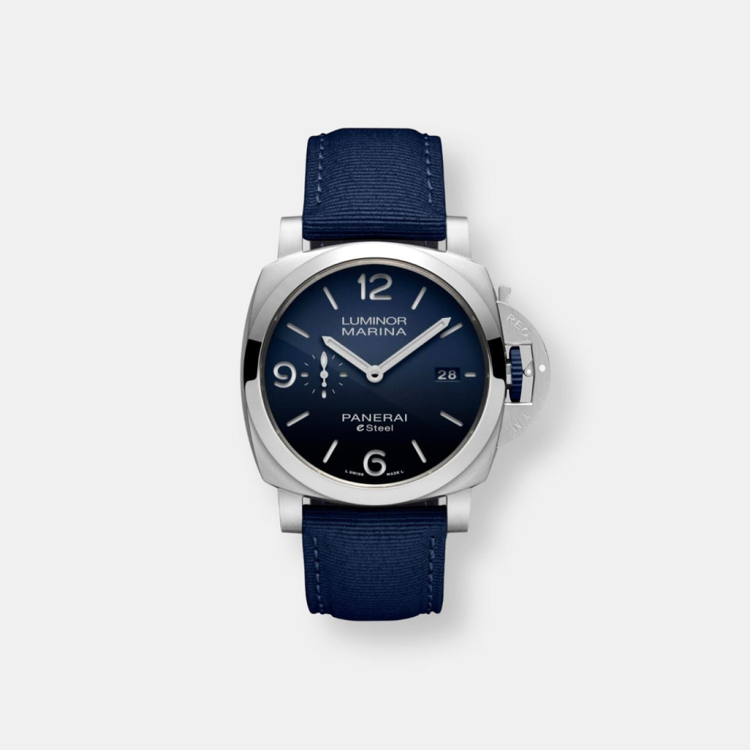 Montre luminor marina esteel™ blu profondo
