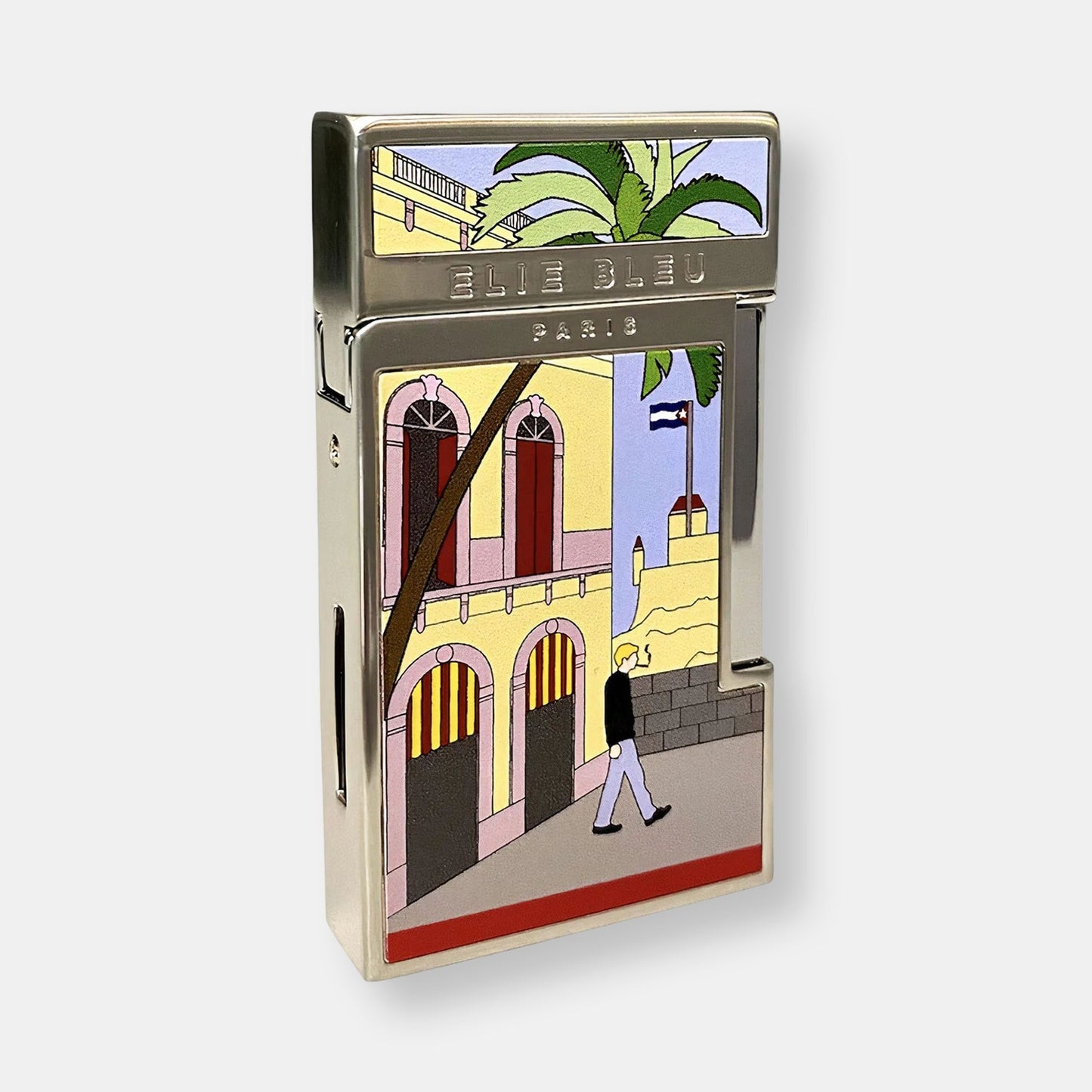 "j14" - briquet de poche en laque casa cubana