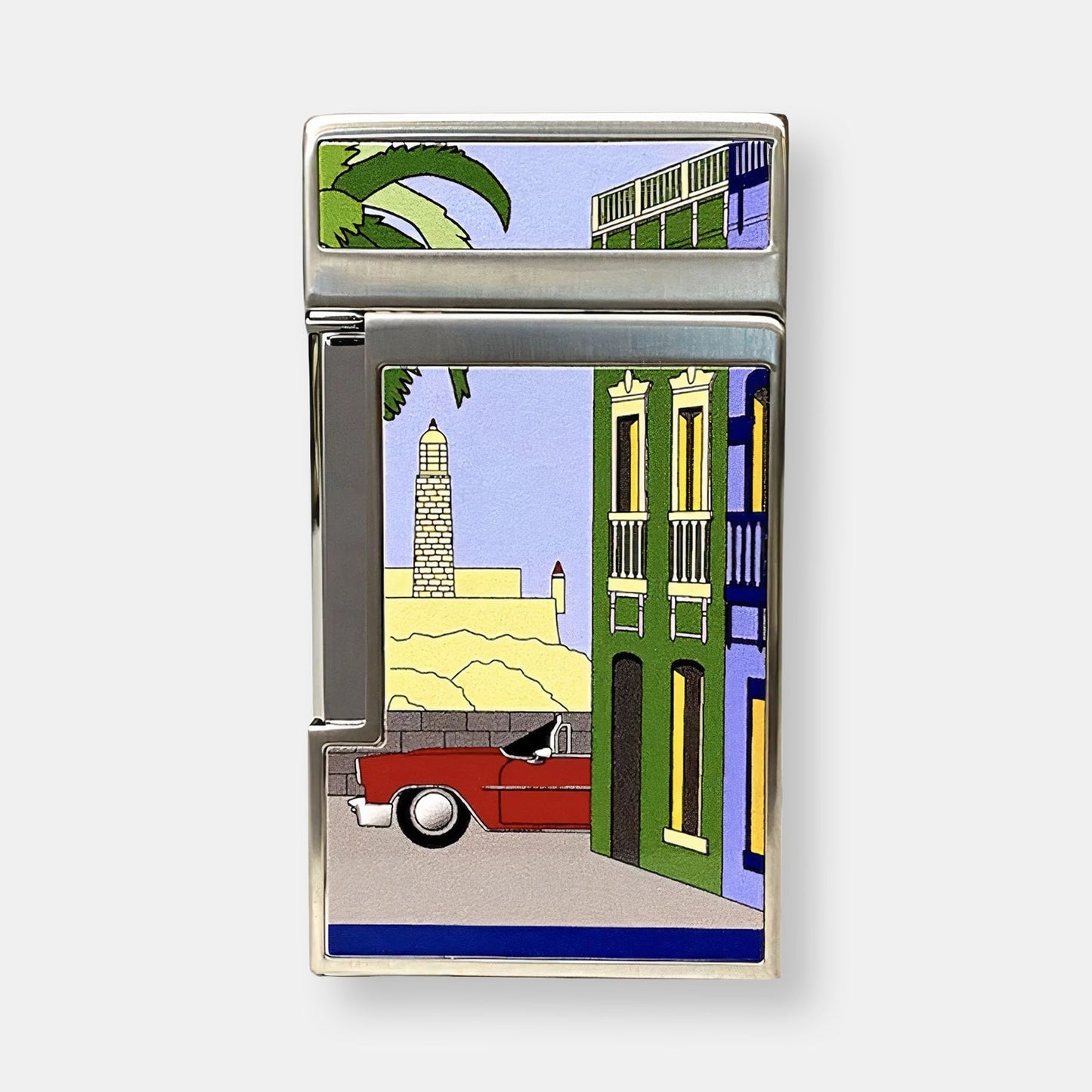 "j14" - briquet de poche en laque casa cubana