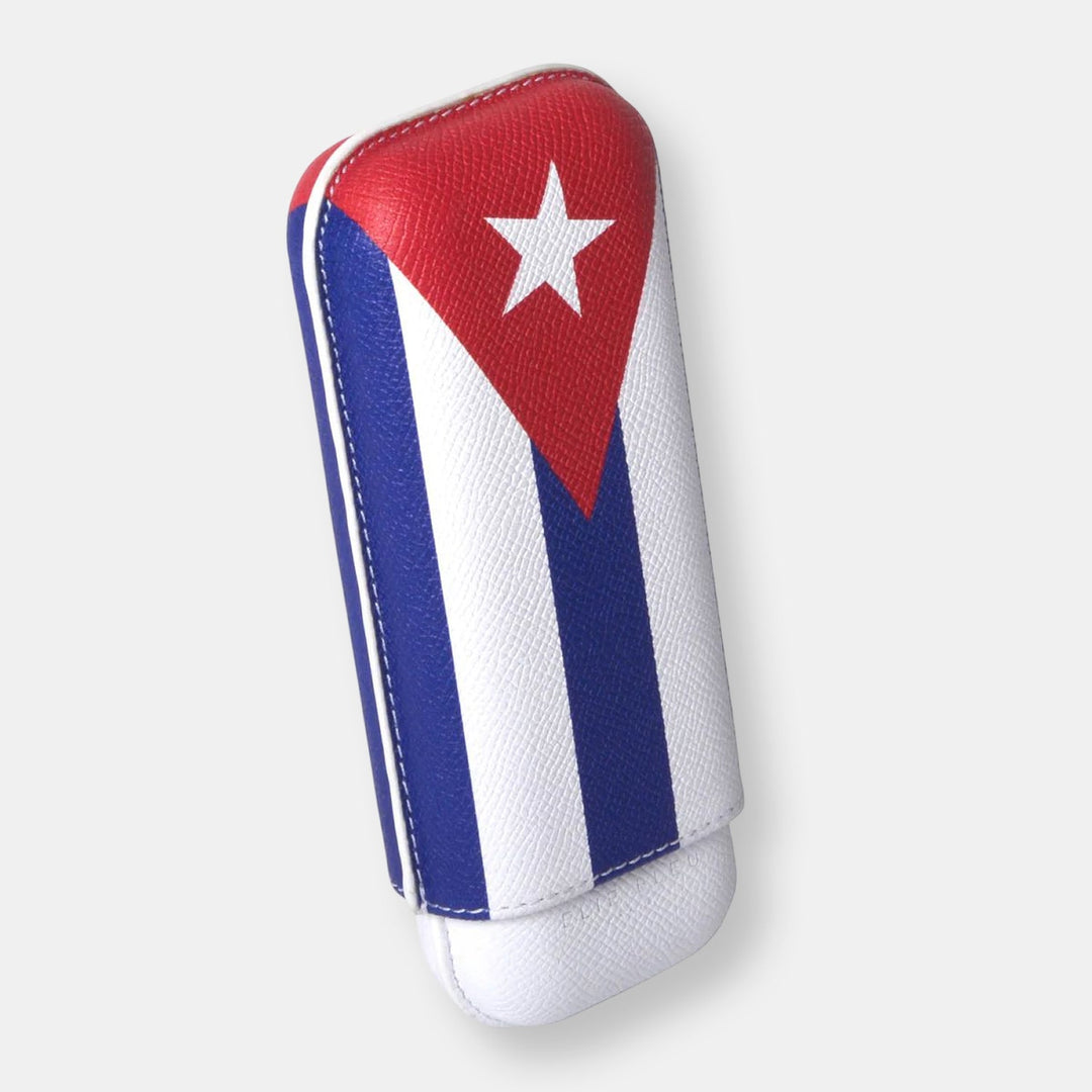 Etuis à cigares drapeau cubain - 2 cigares calibre 27
