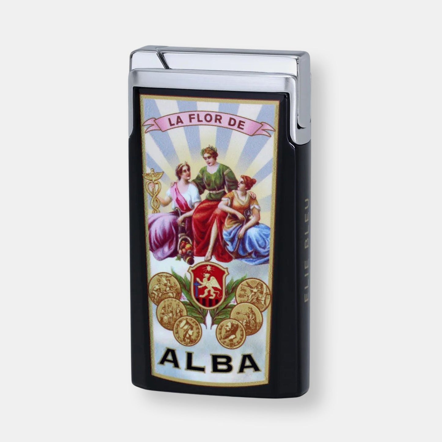 "j15" - briquet de poche en laque la flor de alba