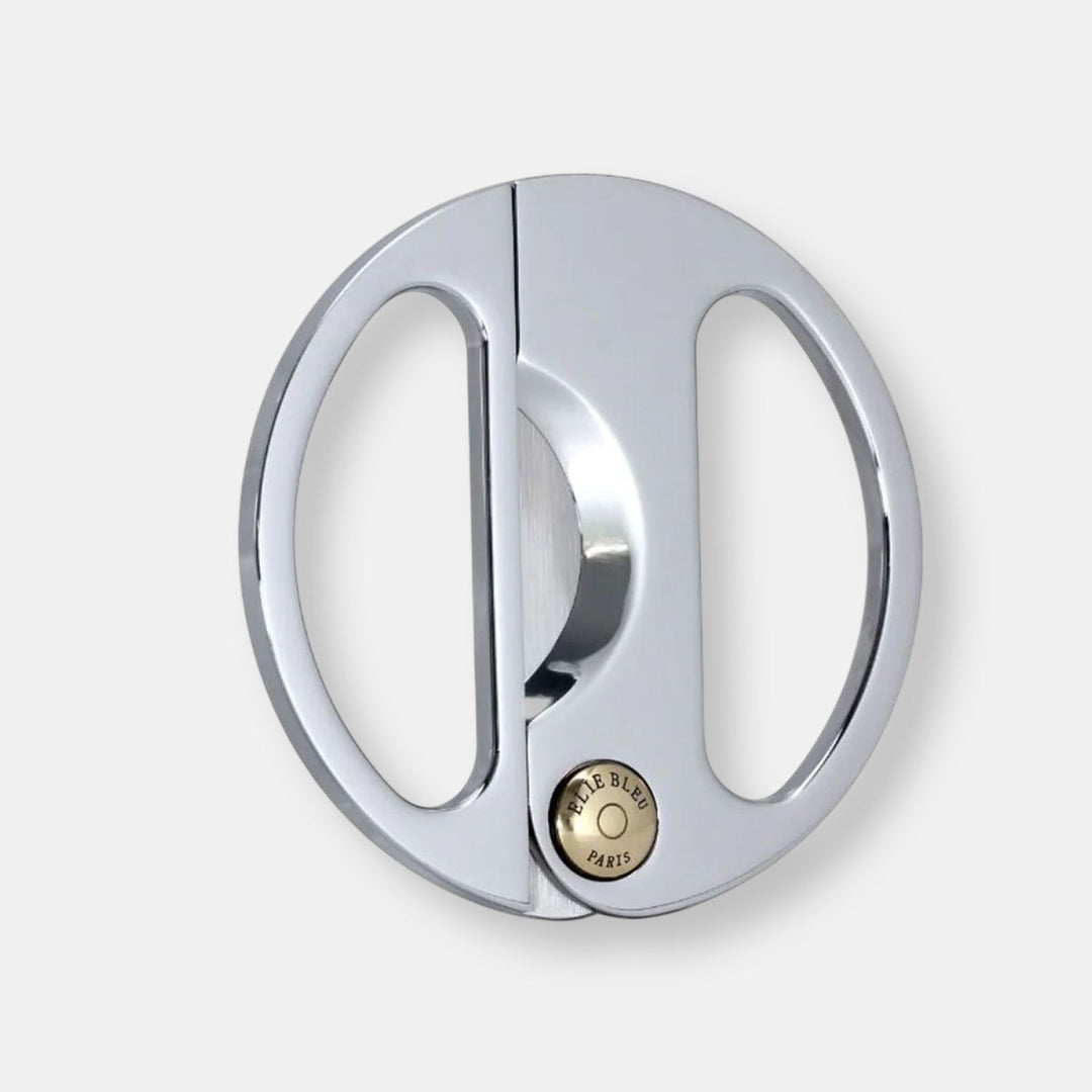 Coupe cigare ebc-2 round acier poli / gold button