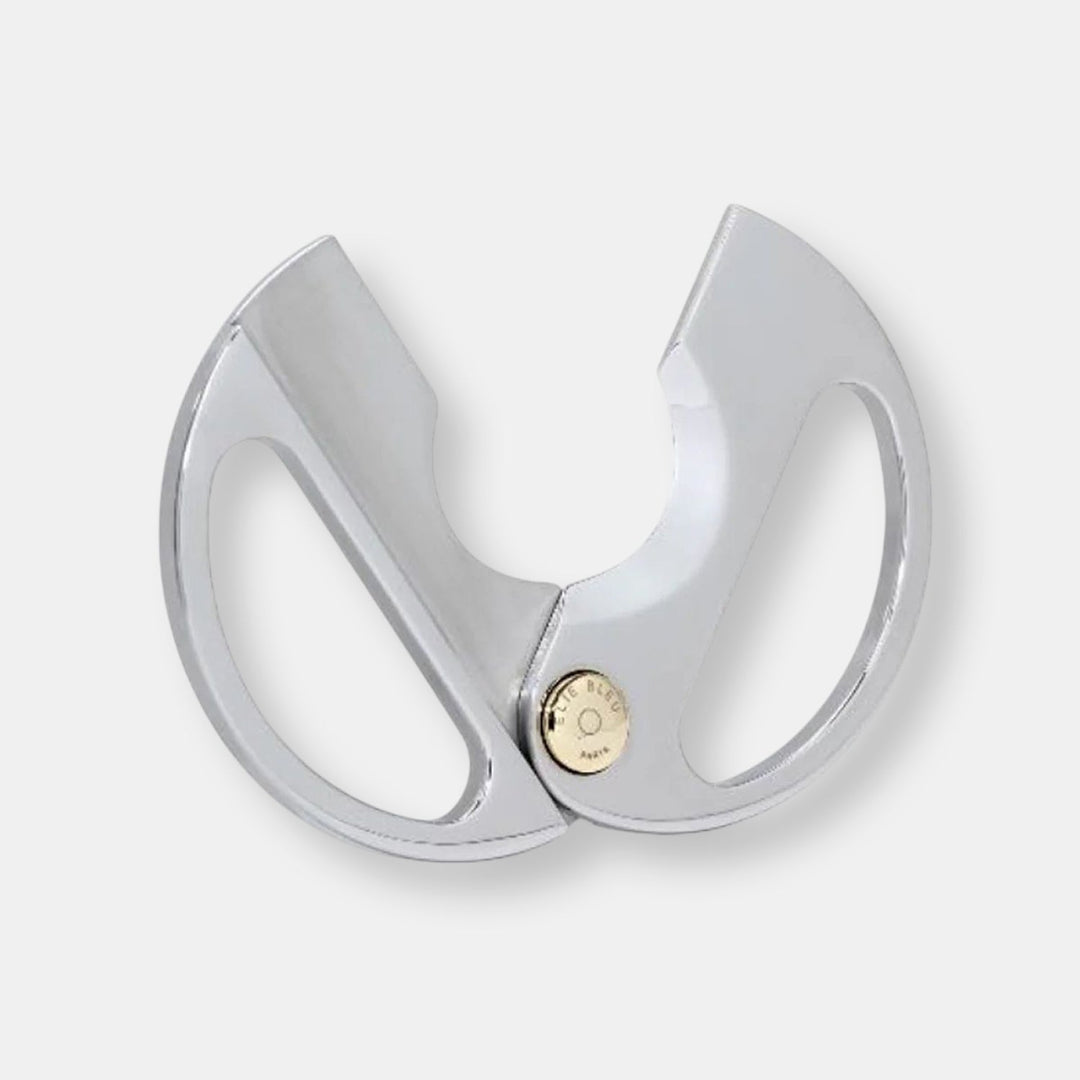 Coupe cigare ebc-2 round acier poli / gold button