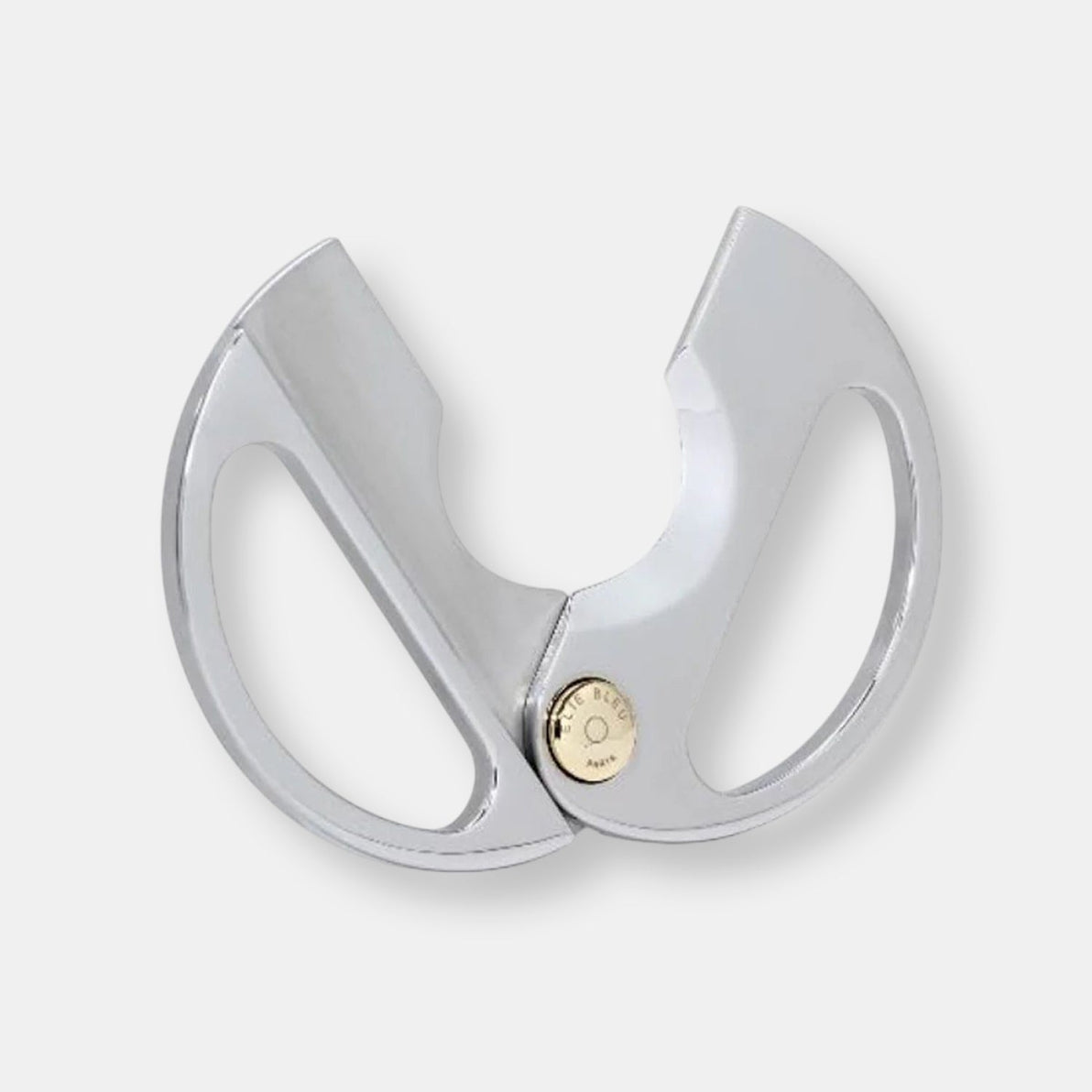 Coupe cigare ebc-2 round acier poli / gold button